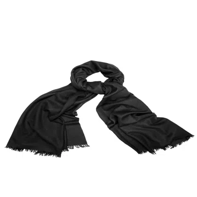 Saachi Women's Cashmere Silk A Black Eyelash Scarf