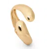 Saachi Crossover Bypass Cuff Bracelet In Gold
