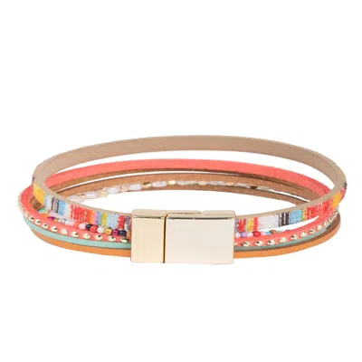 Saachi Women's Curacao Beaded Multi Bracelet In Black