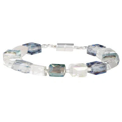 SAACHI WOMEN'S FACETED BEAD AND STONE BLUE BRACELET