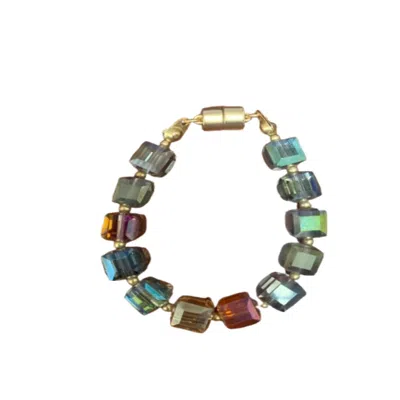 Saachi Women's Faceted Bead & Stone Bracelet