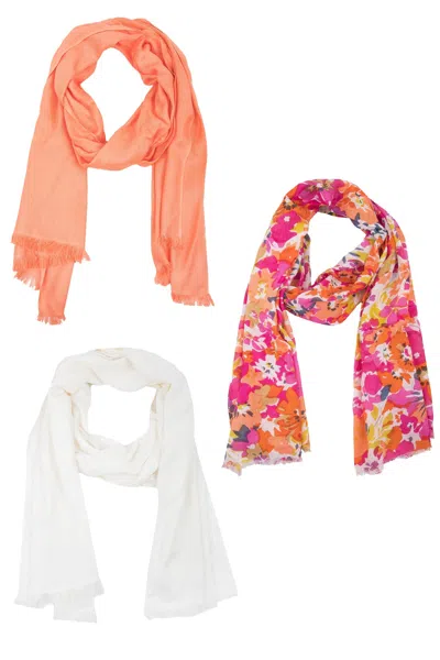 Saachi Women's Flower Garden Scarf Set