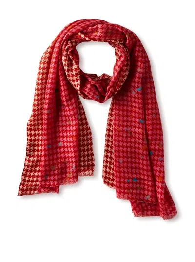 Saachi Women's Fun Houndstooth Scarf