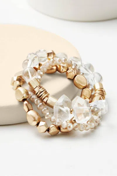 Saachi Women's Gold Cressa Bracelet Set