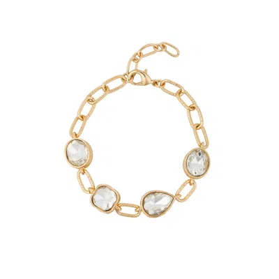 Saachi 45. Crystal Cascade Bracelet In Gold