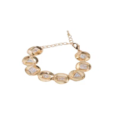 Saachi Women's Gold Divine Statement Charm Bracelet