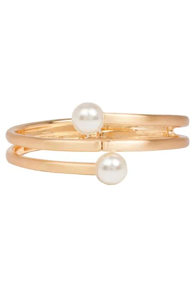 Saachi Women's Gold Endless Pearl Bracelet