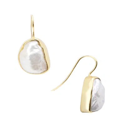 Saachi Women's Gold Freshwater Pearl Drop Earrings