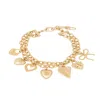 Saachi Charm Bracelet In Gold