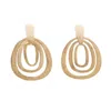 Saachi Women's Gold Nested Oval Drop Earrings
