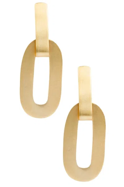 Saachi Women's Gold Neutral Space Handmade Earring