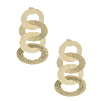 Saachi Women's Gold Over & Over Dangle Earring