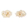 Saachi Pearl Webbed Earrings In Multi