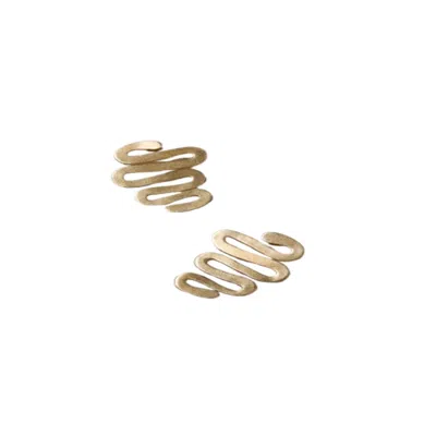 Saachi Women's Gold Swirl Drop Earrings