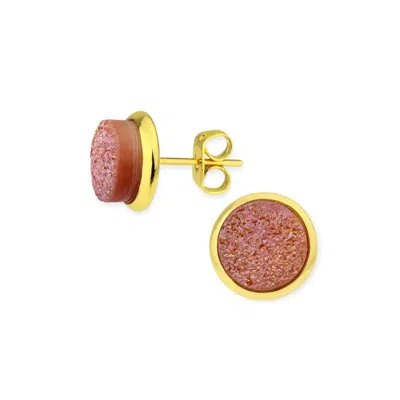 Saachi Women's Gold Tiny Druzy Earring
