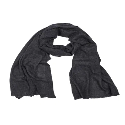 Saachi Women's Grey Delicate Wool Gray Scarf