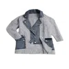 Saachi Women's Grey Denim Knit Gainsboro Cardigan In Gray