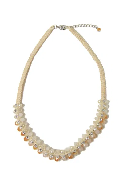 Saachi Women's Grey Gabrielle Necklace Peach
