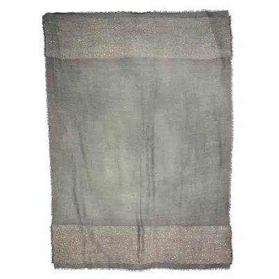 Saachi Women's Grey Lenox Shimmering Scarf
