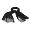 Saachi Lace Shimmer Scarf In Black