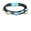 Saachi Women's Leather Colorful Orb Black Bracelet In Black