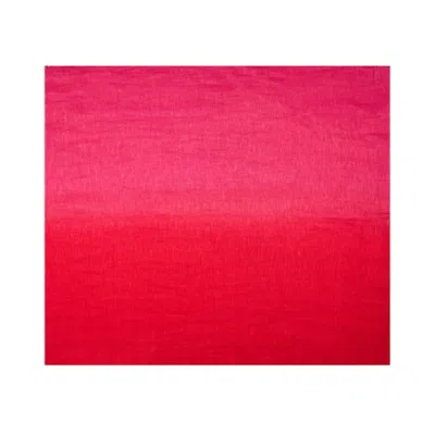 Saachi Women's Linen Ombre Pink Scarf