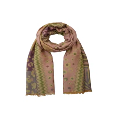 Saachi Women's Mixed Animal Print Scarf In Brown