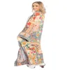 Saachi Women's Mixed Floral Long Kimono Duster