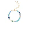 Saachi Beaded Slider Bracelet In Yellow