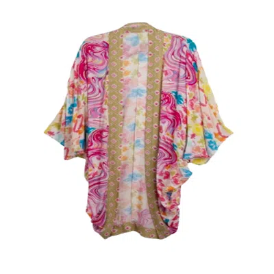 Saachi Women's Multicolor Marble Kimono