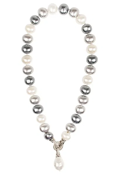 Saachi Women's Multicolor Pearl Drop Necklace