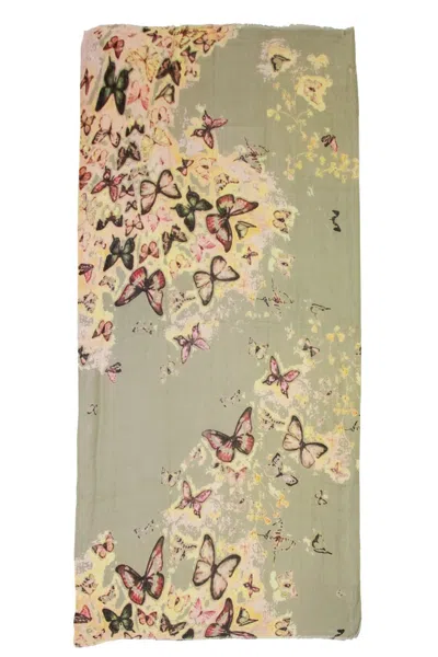 Saachi Women's Multicolored Butterfly Scarf In Red