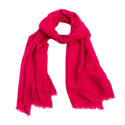 Saachi Women's Pink Cashmere Silk Scarf