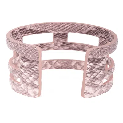 Saachi Women's Pink / Purple Jaanavar Cuff Pink Bracelet In Multi