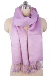Saachi Women's Pink / Purple Pashmina Satin Scarf In Purple