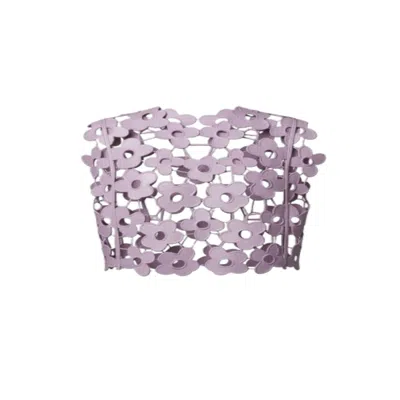 Saachi Floral Lace Vest In Purple