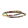 Saachi Women's Rainbow Stretch Multi Bracelet Set