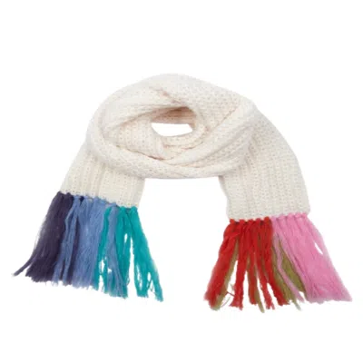 Saachi Women's Rainbow Tassel Knitted Scarf