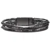 Saachi Scarlett Beaded Layered Wrap Bracelet In Black