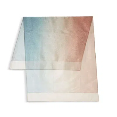 Saachi Women's Silk Glitter Ombre Blue Scarf