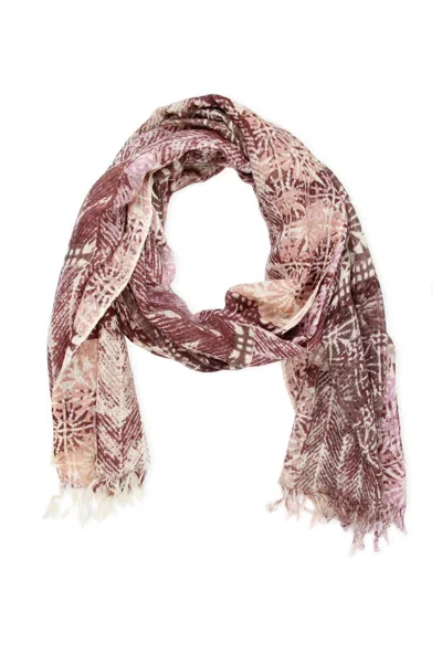 Saachi Women's Silk Wool Patterned Scarf