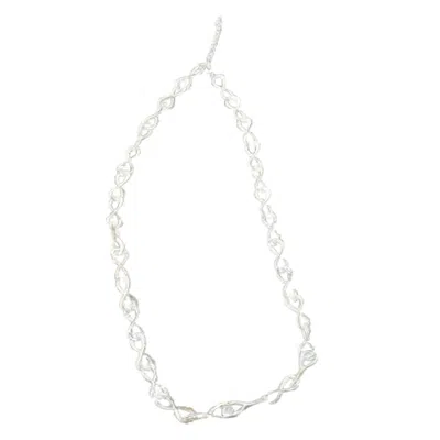 Saachi Women's Silver Infinity Chain Link Necklace