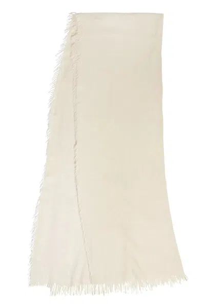 Saachi Women's White Arctic Scarf