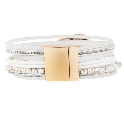 Saachi Women's White Aria Bracelet