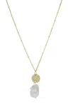 Saachi Women's White Baroque Garden Necklace In White