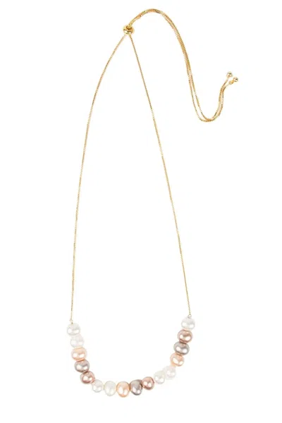 Saachi Women's White Gold Plated Motee Pearl Necklace