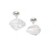 Saachi Women's White Seashell Pearl Dangle Earrings