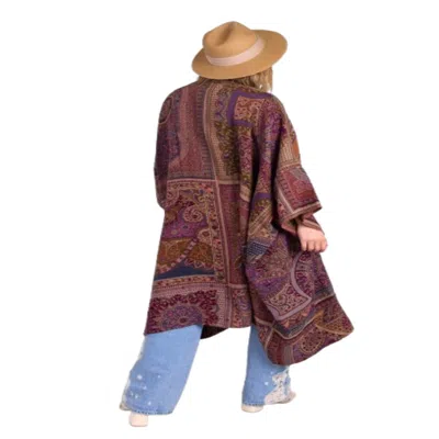 Saachi Women's Woven Bohemian Vintage Kimono In Multi