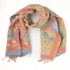 Saachi Women's Yellow / Orange Fiore Pastel Reversible Lime Scarf In Orange