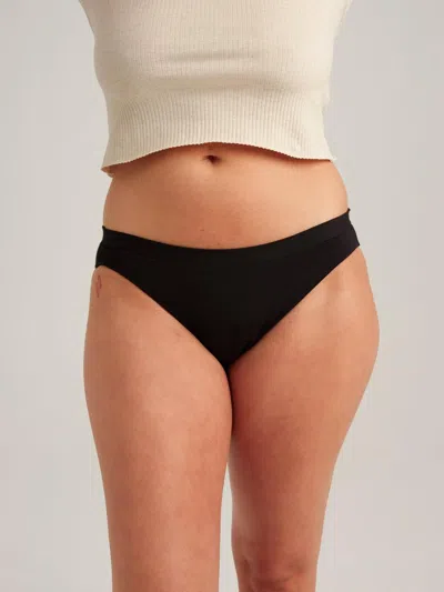 Saalt Leakproof Comfort Bikini - Xs-volcanic Black